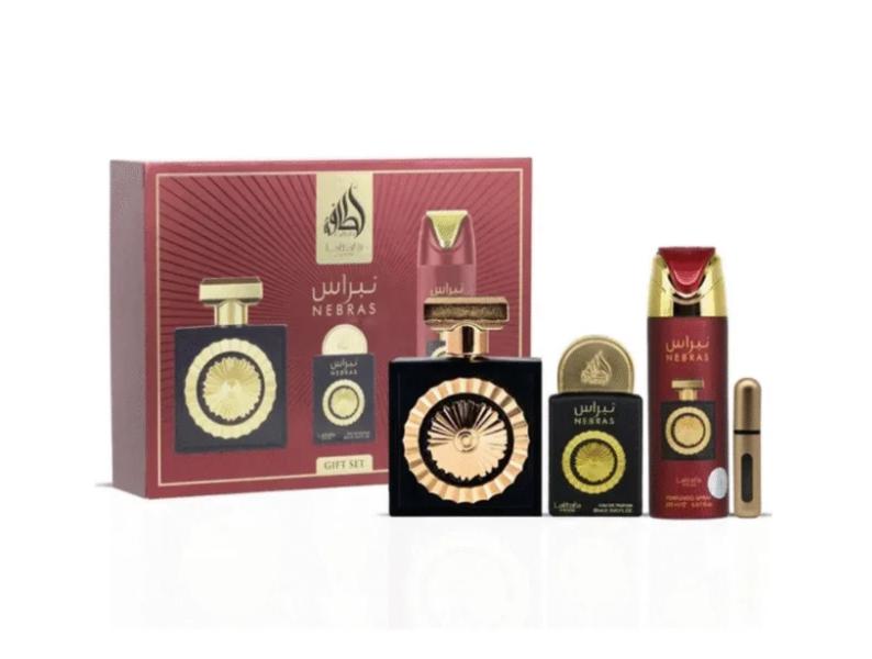 Lattafa Pride - Set de Regalo Nebras EDP 20ml y Perfume Spray 200ml - Perfume de Lujo para Hombres y Mujeres