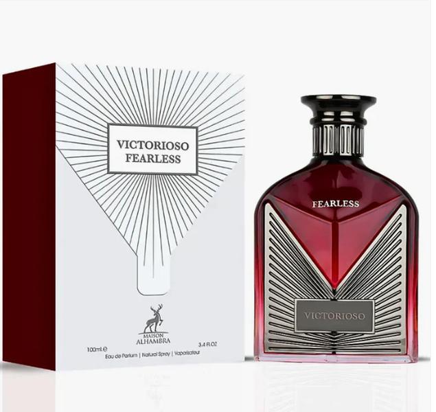 Maison Alhambra Victorioso Fearless Eau de Parfum 100ml - Notas de Canela y Flor de Azahar para una Fragancia Impresionante