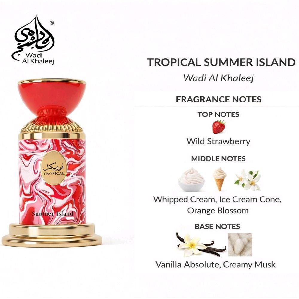 TROPICAL SUMMER ISLAND PERFUME ARABE DE WADI AL KHALEJ - Imagen 2
