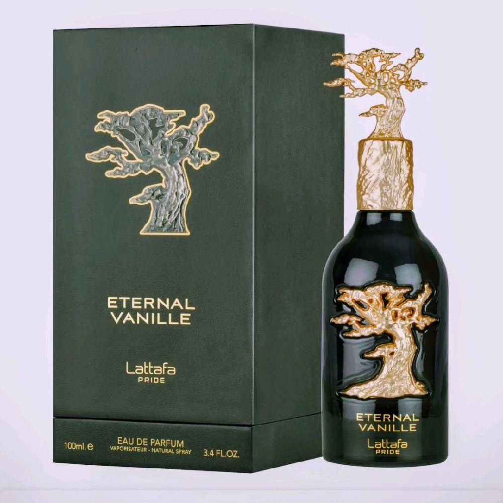 Lattafa Eternal Vanille Perfumes para Hombres y Mujeres Eau de Parfum 100ml con Diseño Único de Árbol Dorado