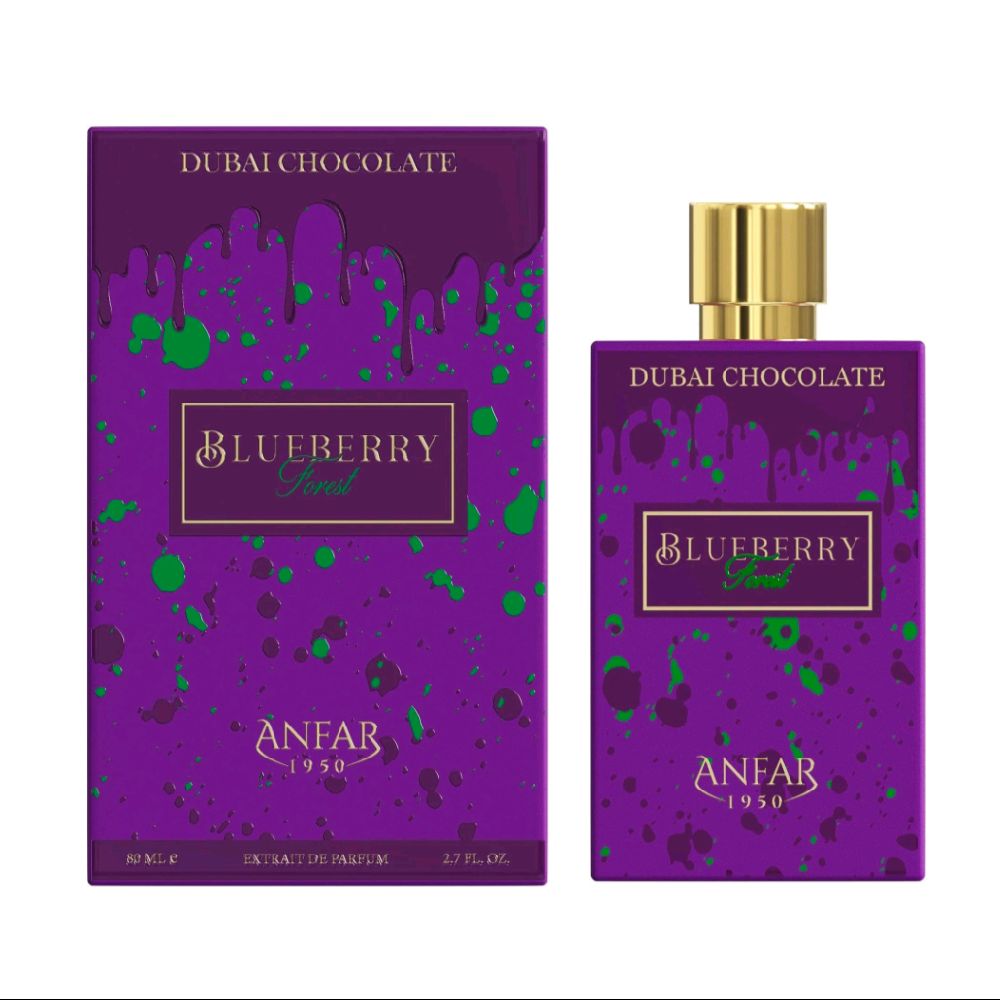 Dubai Chocolate - Blueberry Forest Extrait de Parfum 80ml by Anfar 1950 - Unisex Perfume - Extract de parfum - 80ml