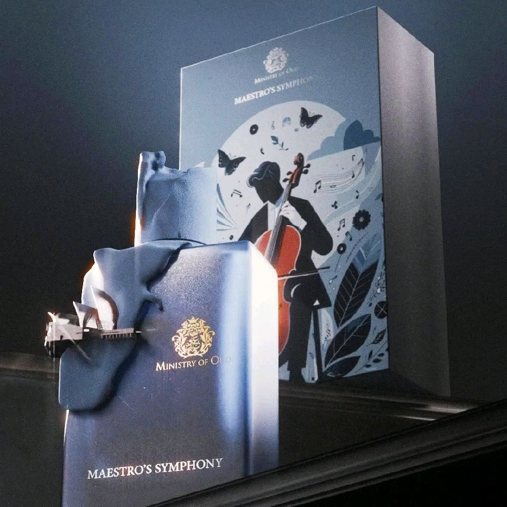 Ministry of Oud Maestro's Symphony EAU DE PARFUM PARIS CORNER Fragancia Floral Frutal con Notas de Frambuesa y Maracuyá
